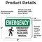 Signmission Response Plan (ERP) Manual With Symbol, 5 in W x Rectangle, Vinyl Decal OS-2PACK-EM-D-35-L-10354 - alternate 3